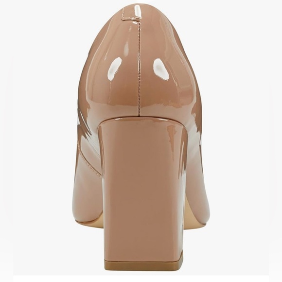 Marc Fisher LTD Elegant Nude Patent Yalina  Block Heels size 11M NWOT - Picture 3 of 14